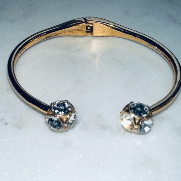 Kate Spade Lady Marmalade Gold Bangle Crystal Bracelet - Picture 6 of 6
